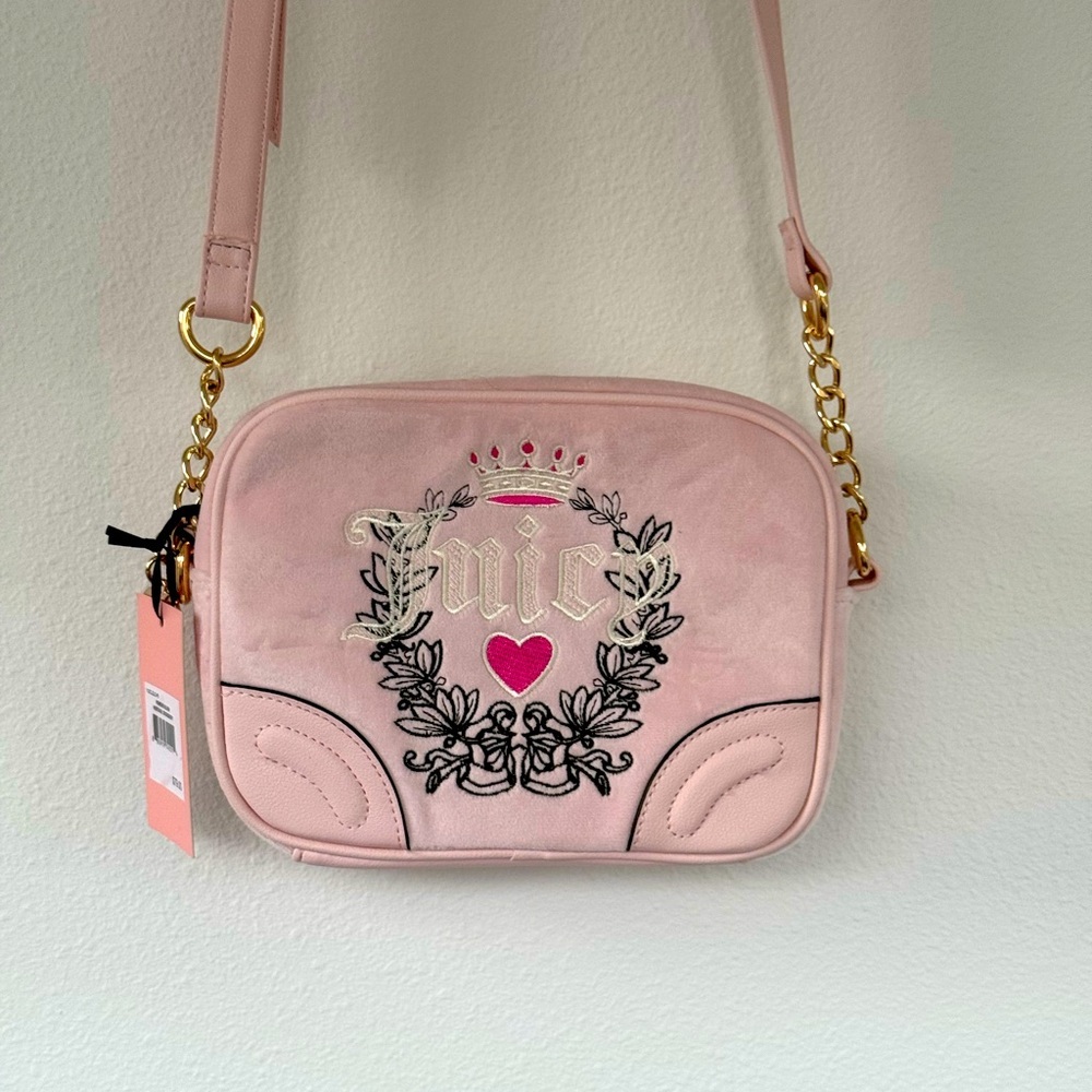 Juicy couture cross body pink purse NEW!!
